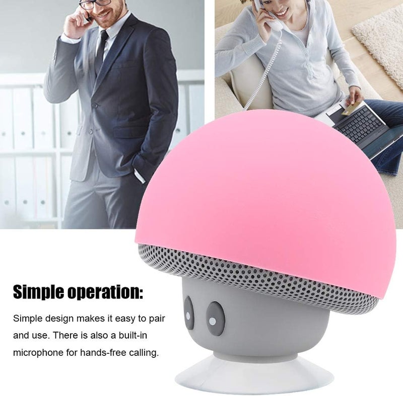 Tangxi Speaker, Mini Portable Bluetooth3.0 Mushroom Speaker, Noise Reduction Subwoofer with Suction Cup Function for Family, Friends, Kids - Image 2